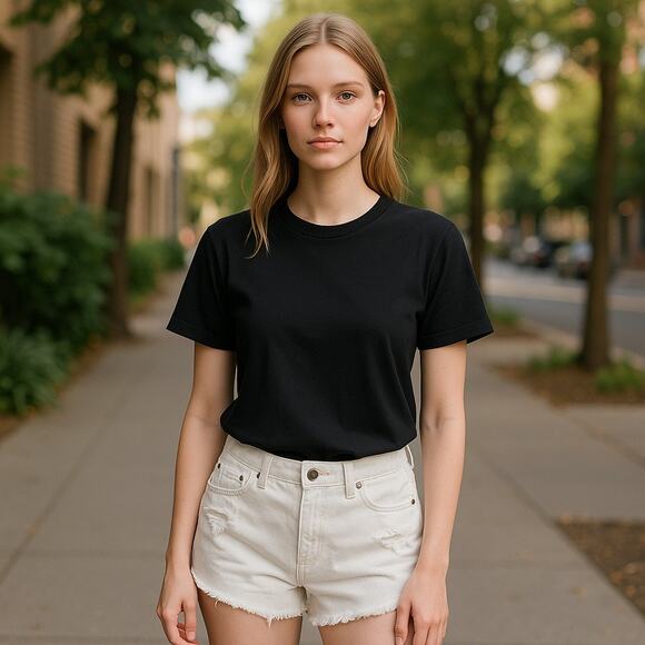 Free People Raw Hem Distressed Mid Rise Cut Off White Denim Shorts White Size 27 - Picture 1 of 7